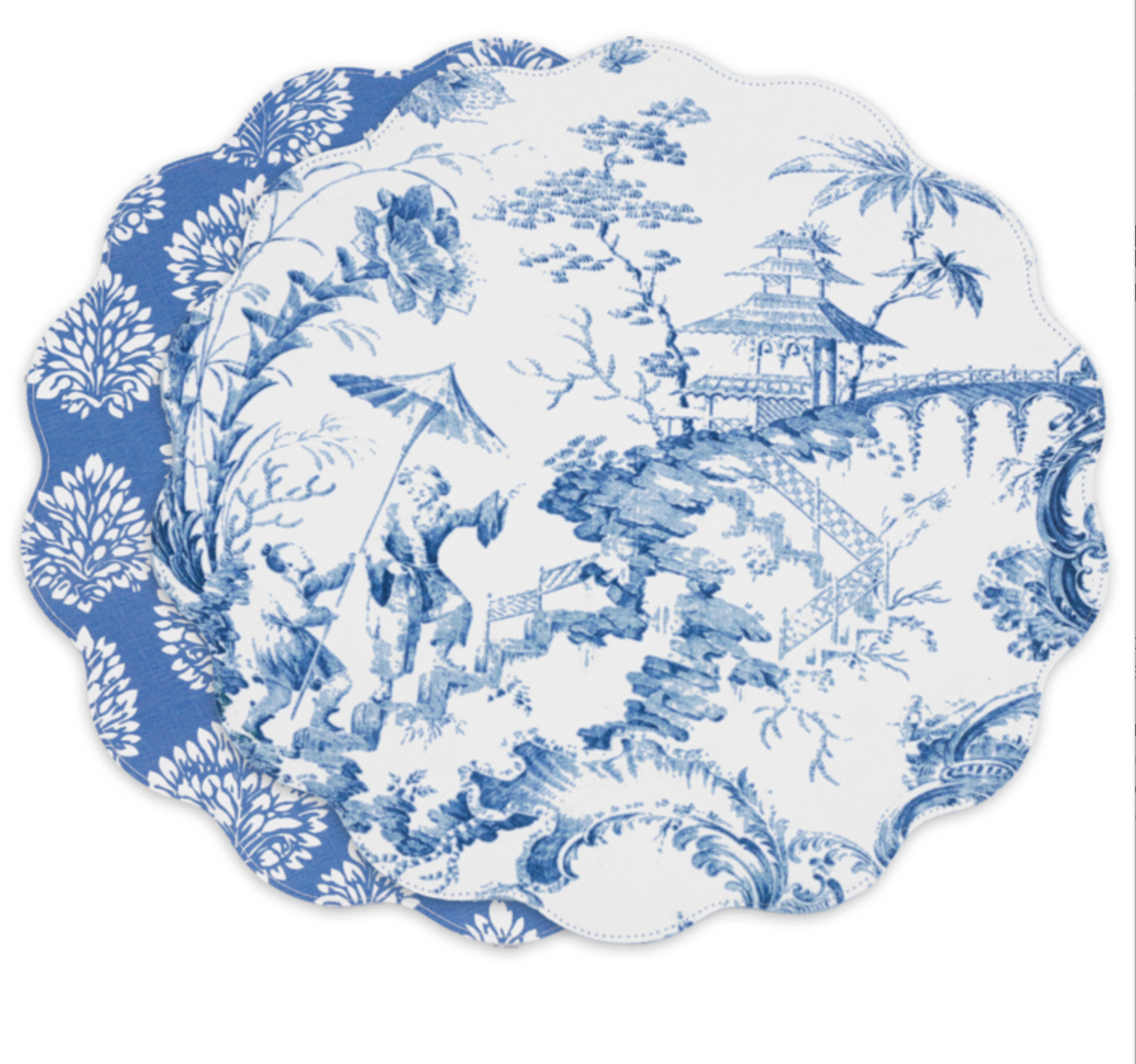 Chinoiserie Reversible Placemats - Blue