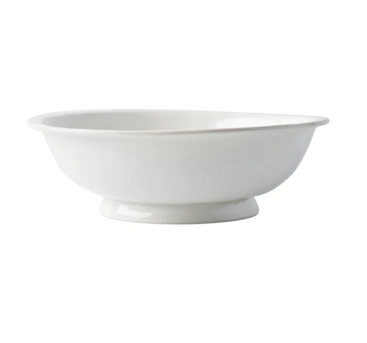 Puro Whitewash Footed Fruit Bowl