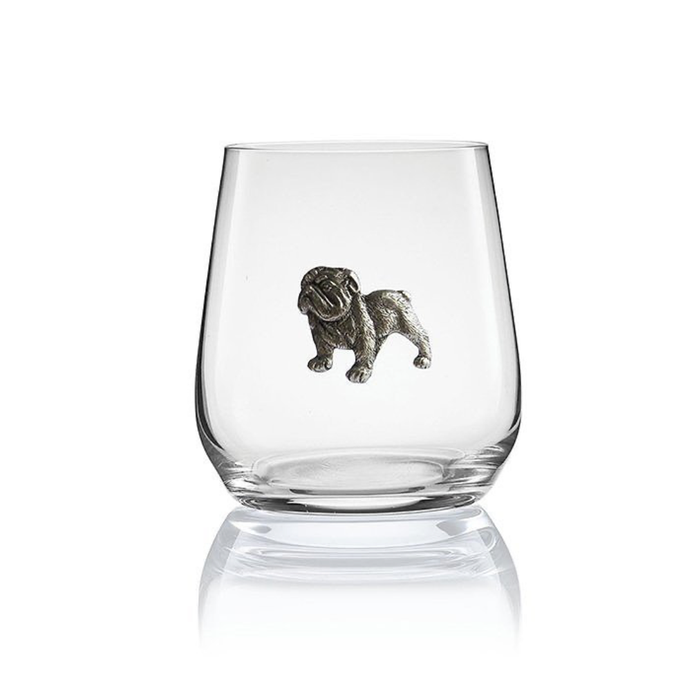 Bulldog Stemless Wine Pair