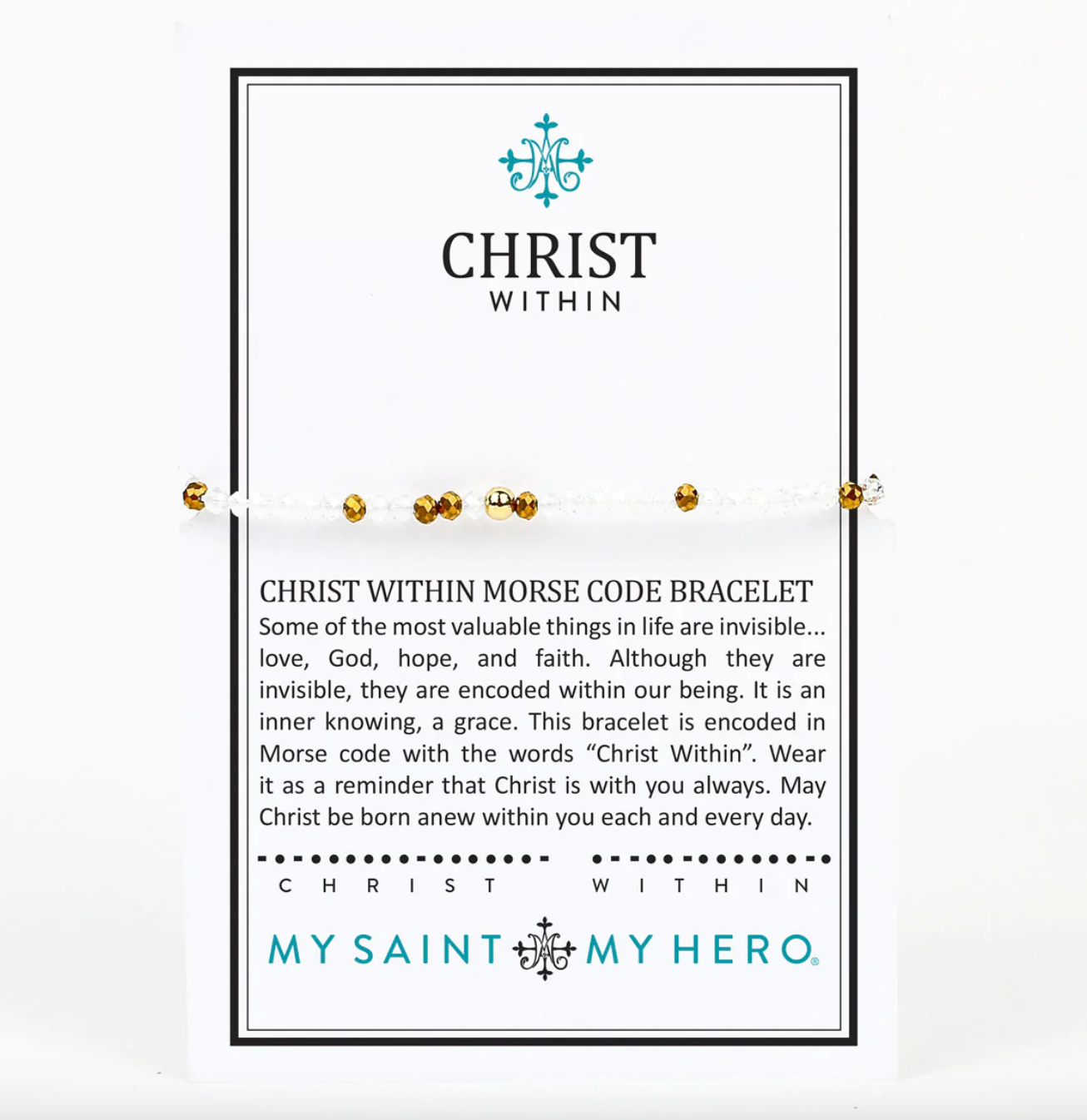 Christ Within Morse Code Bracelet