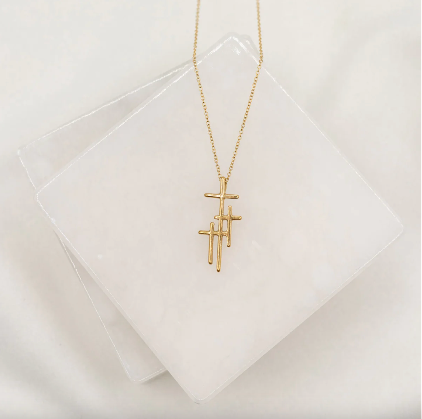 Faithful Light Cross Necklace