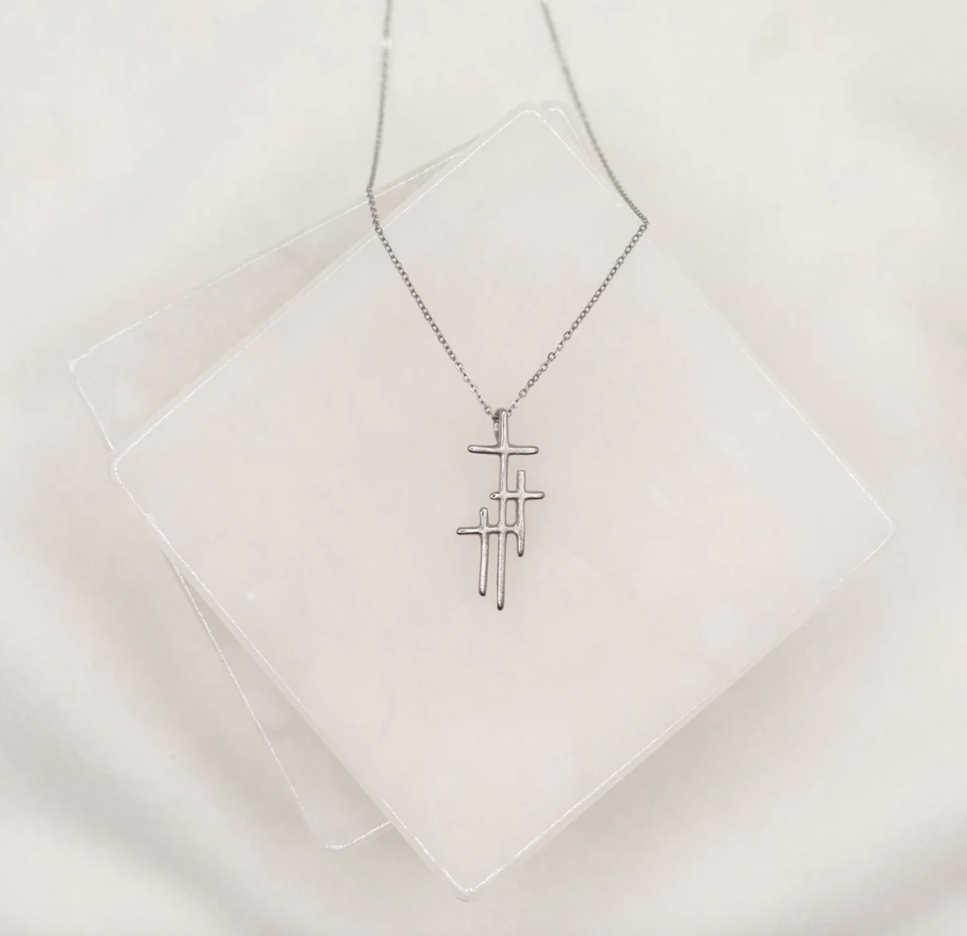 Faithful Light Cross Necklace