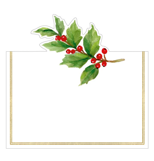 Holly Sprig Place Cards