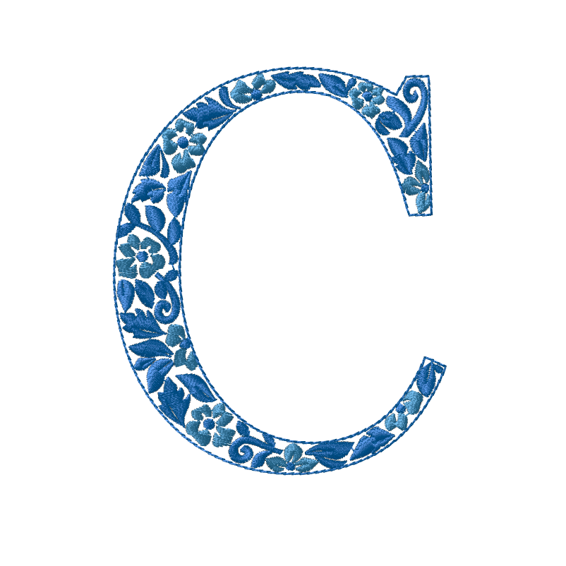 Embroidery Chinoiserie Font