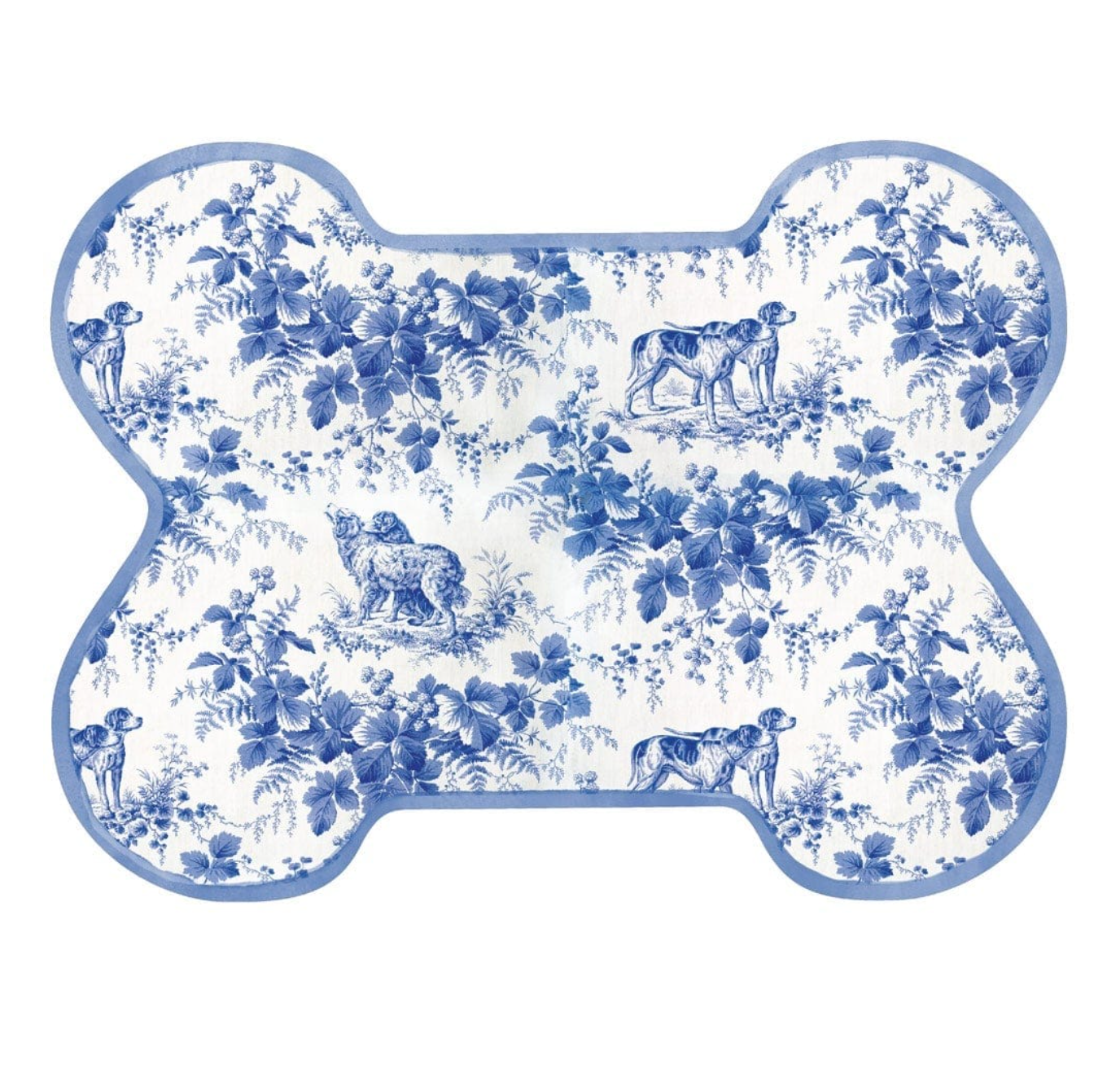 Dog Toile Die-Cut Placemat