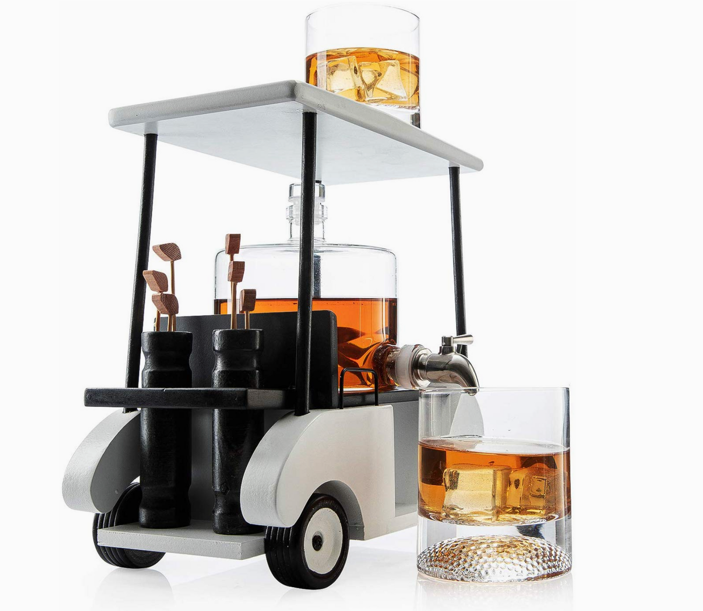 Golf Cart Decanter Set