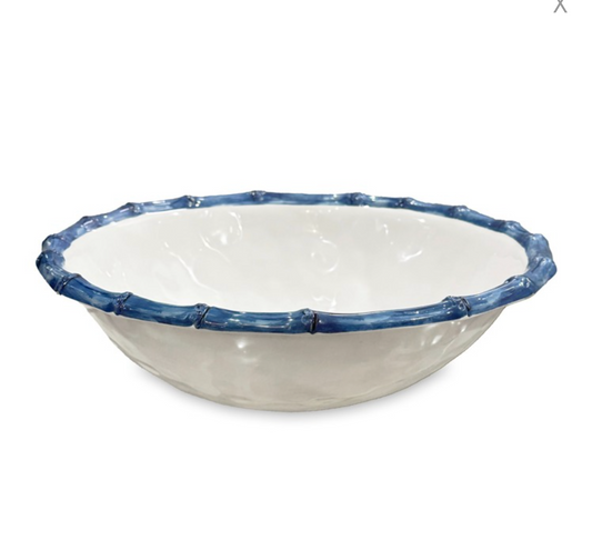 Vida Bamboo Blue Large Salad Bowl