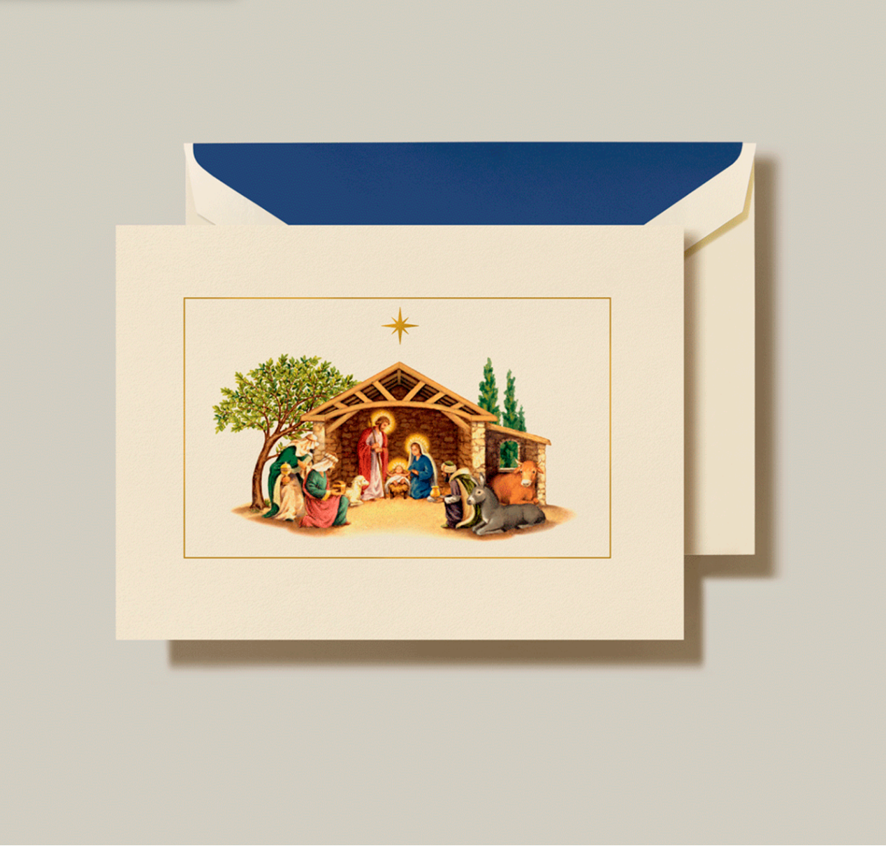 Away in a Manger Christmas Card