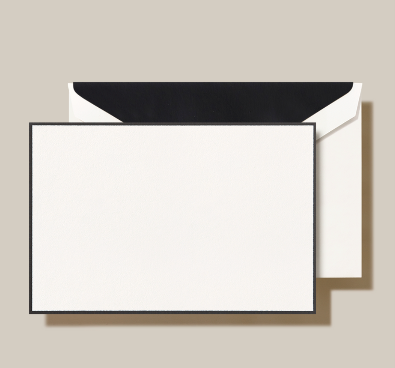 Black Bordered Correspondence Cards