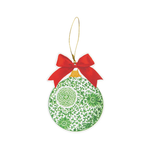Green Ceramic Ornament Tags