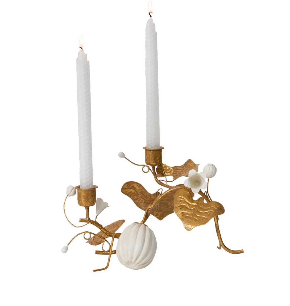 Forest Walk Pumpkin & Vine Candle Holder