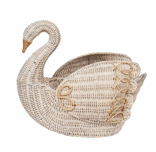 Rattan Swan Basket