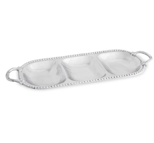 Pearl David Triple Condiment Tray