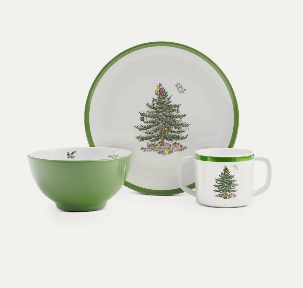 Christmas Tree Children's Melamine Set
