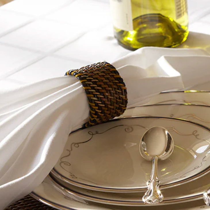 Woven Napkin Rings S/4