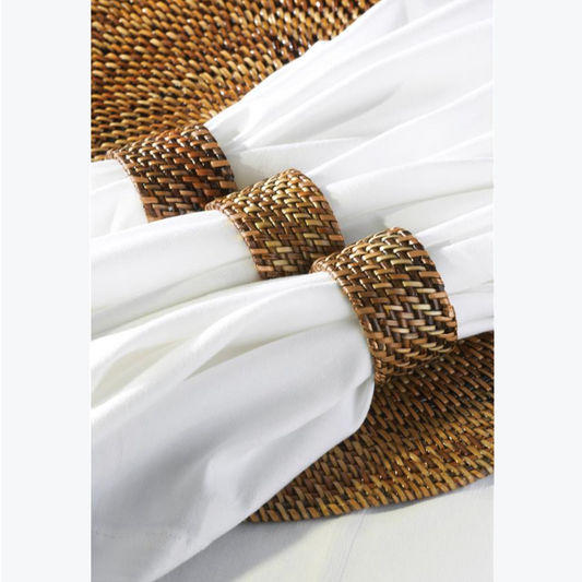 Woven Napkin Rings S/4