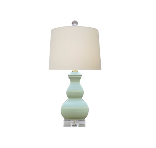 Jade Green Square Gourd Lamp