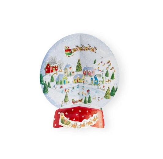 Winter Village Snow Globe Advent Calendar