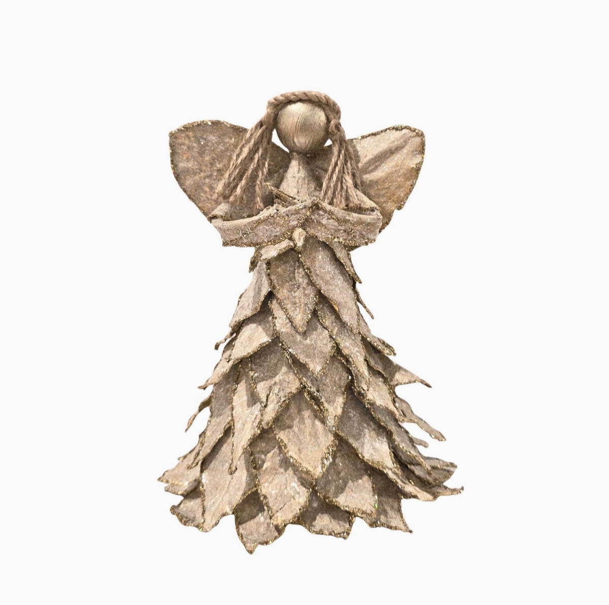 Flocked Leaf Angel