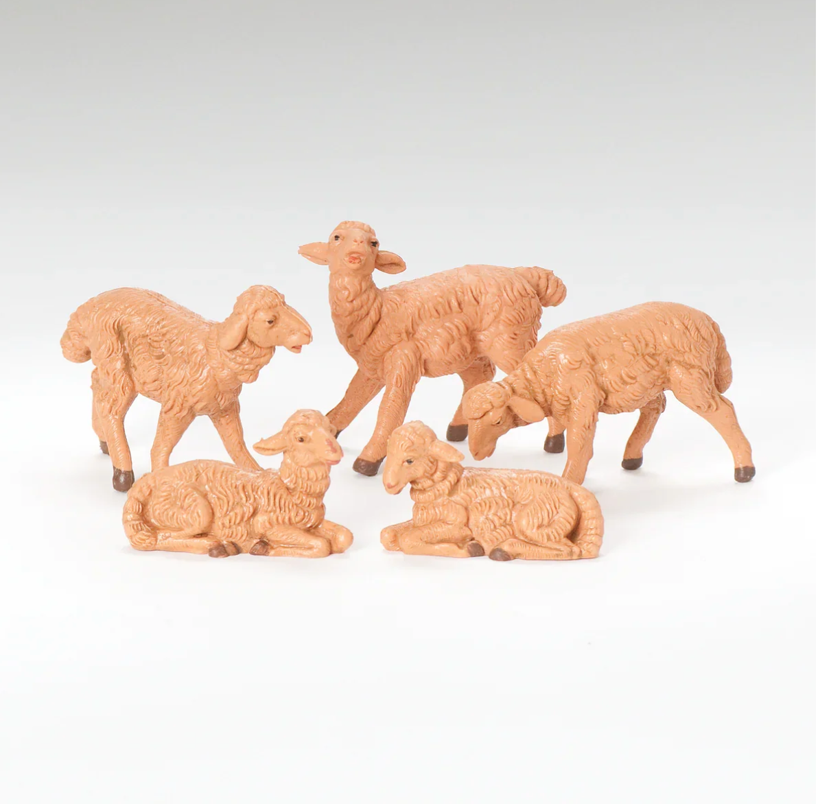 Brown Sheep Nativity Set
