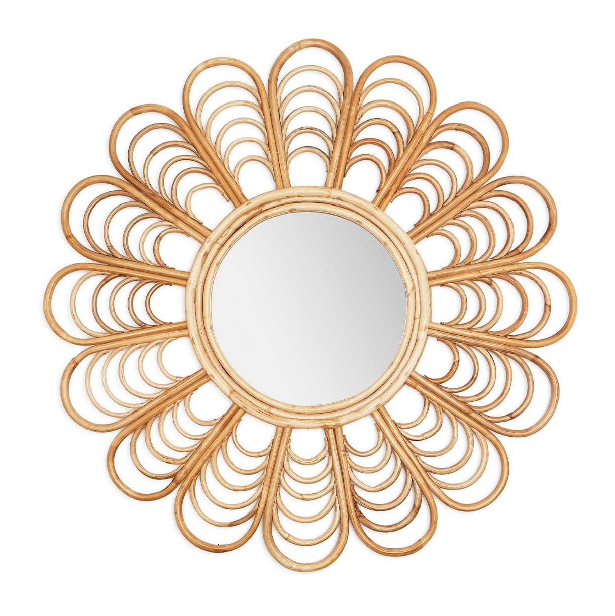 Flower Cane Wall Mirror