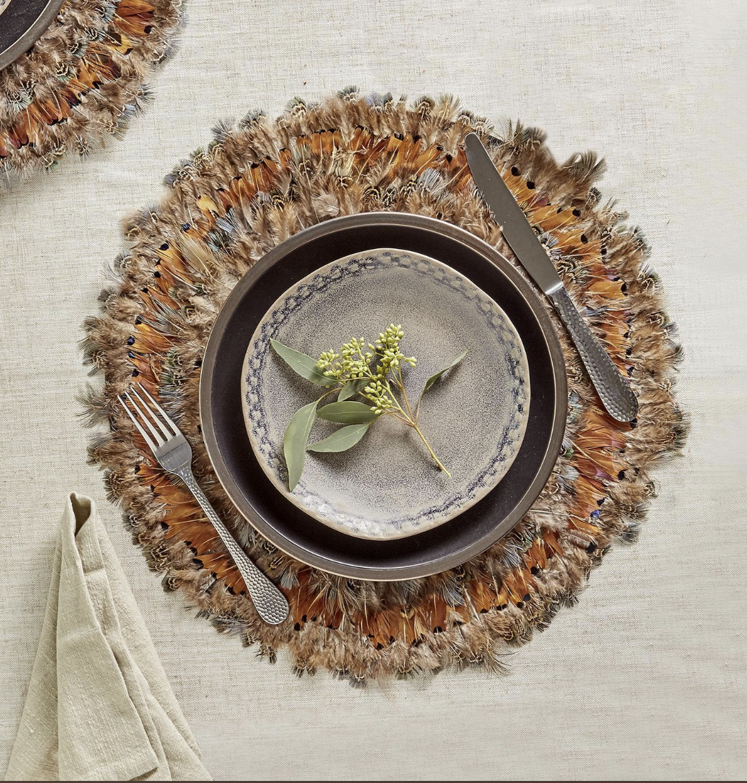 Pheasant Feather Placemats