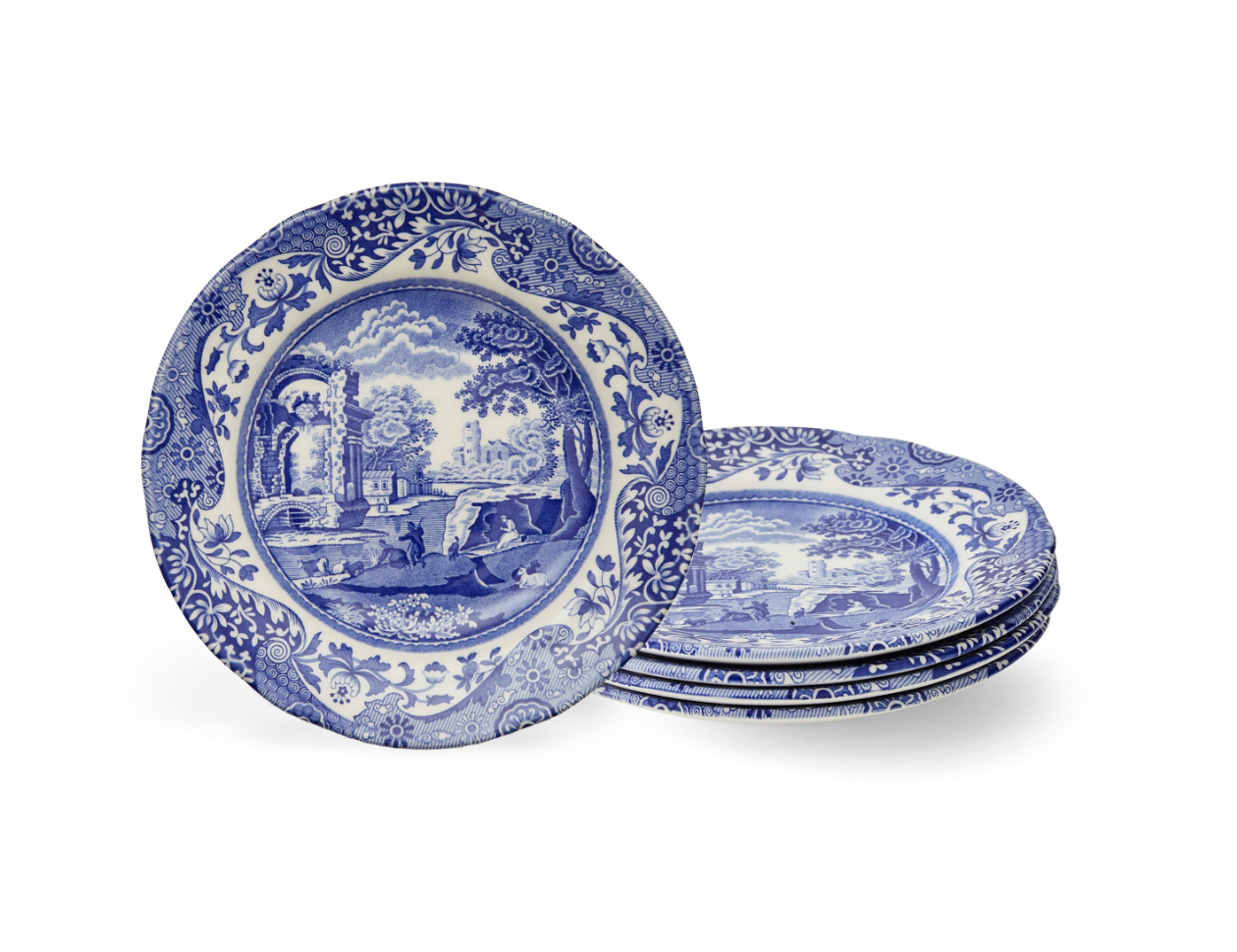 Blue Italian Earthenware Saucer - Thumbnail 2