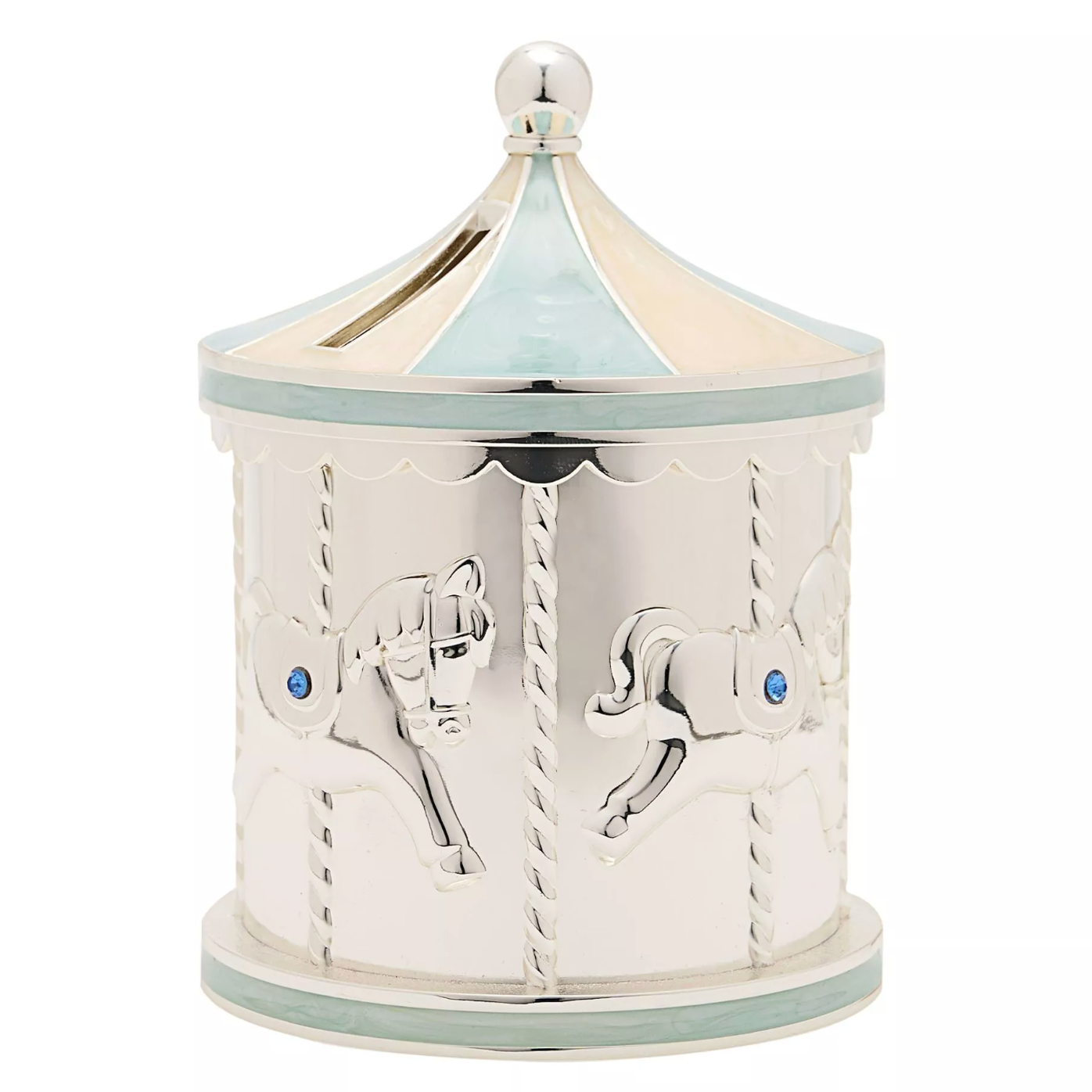 Silver Carousel Bank-Blue