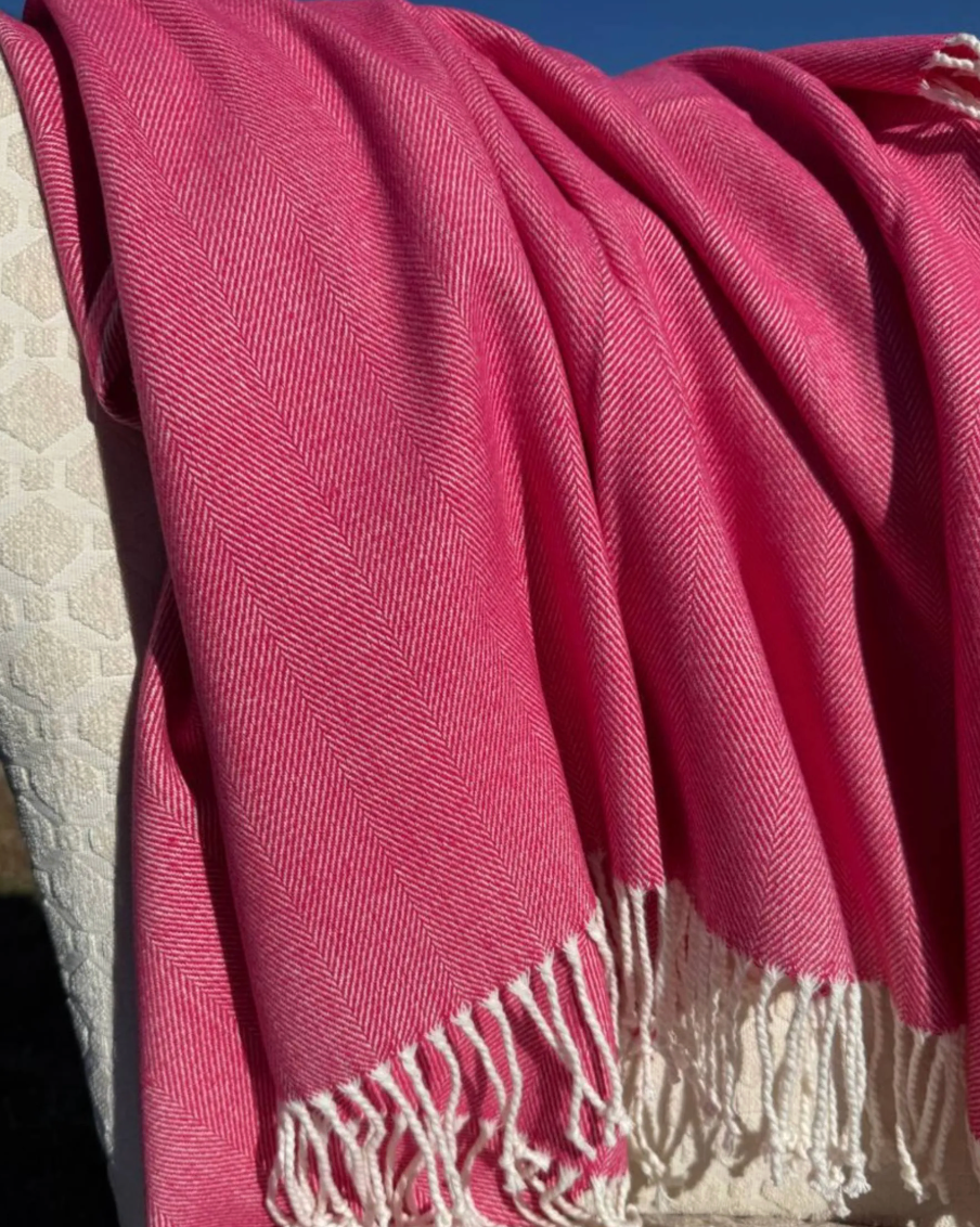 Herringbone Woven Throw Blanket