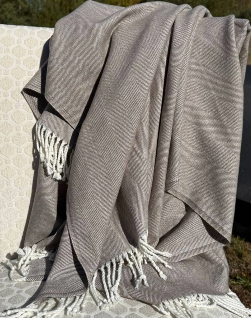 Herringbone Woven Throw Blanket