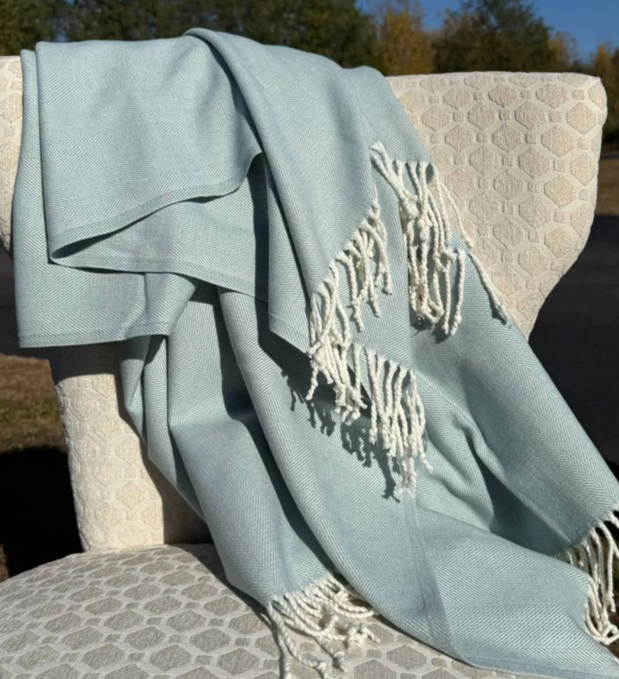 Herringbone Woven Throw Blanket
