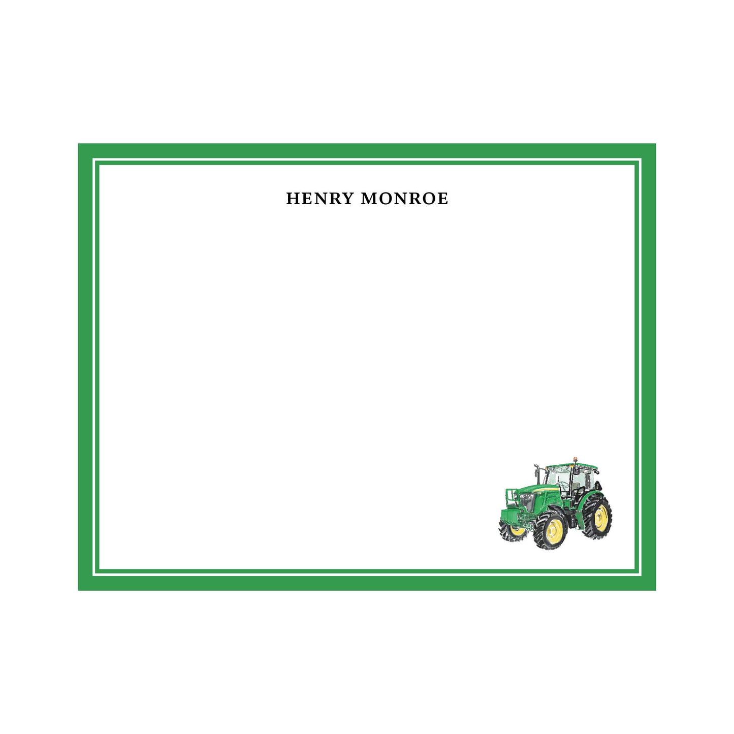 Tractor Notecard