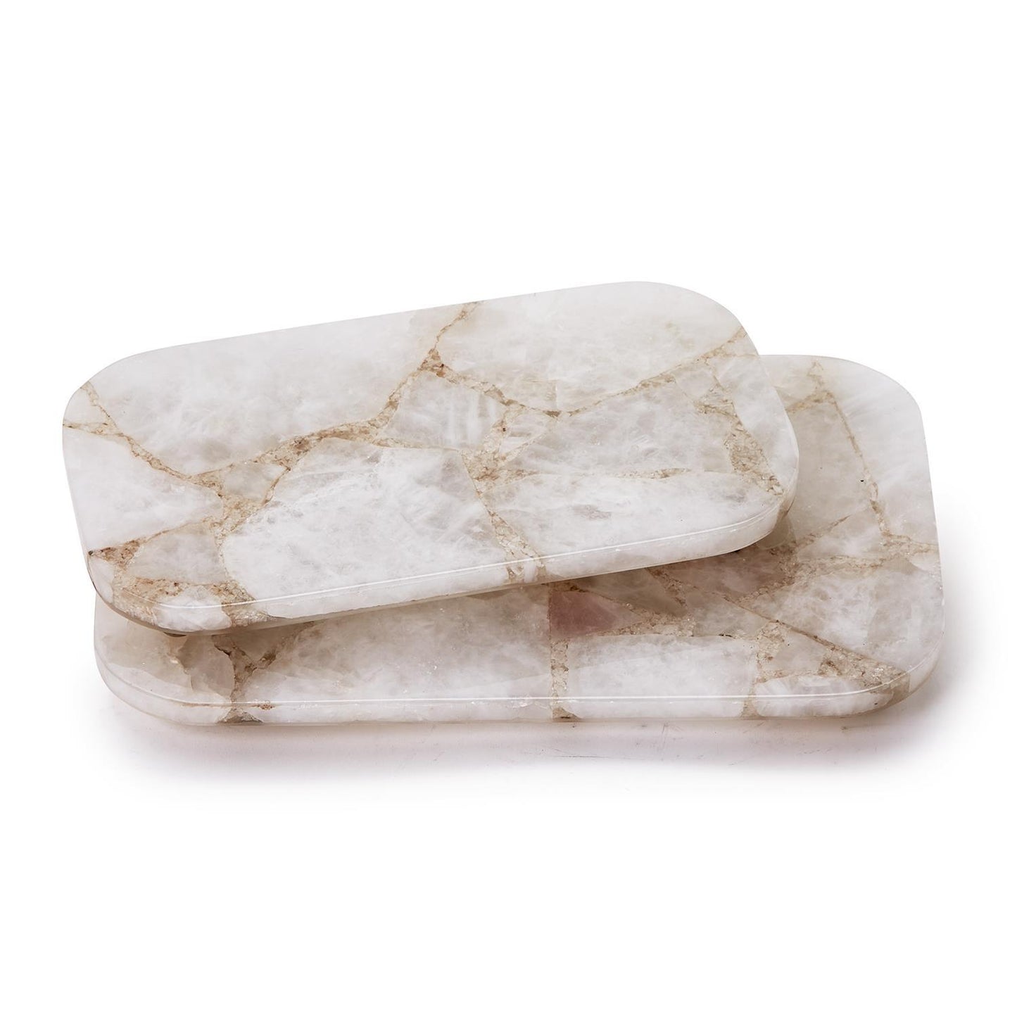 White Quartz Round Edge Tray