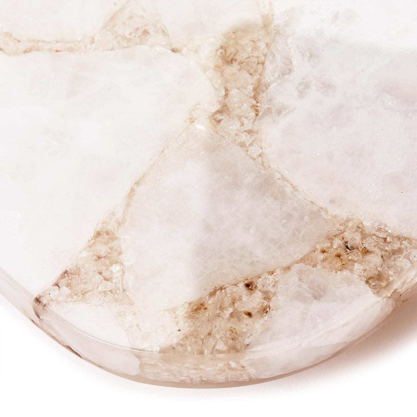 White Quartz Round Edge Tray