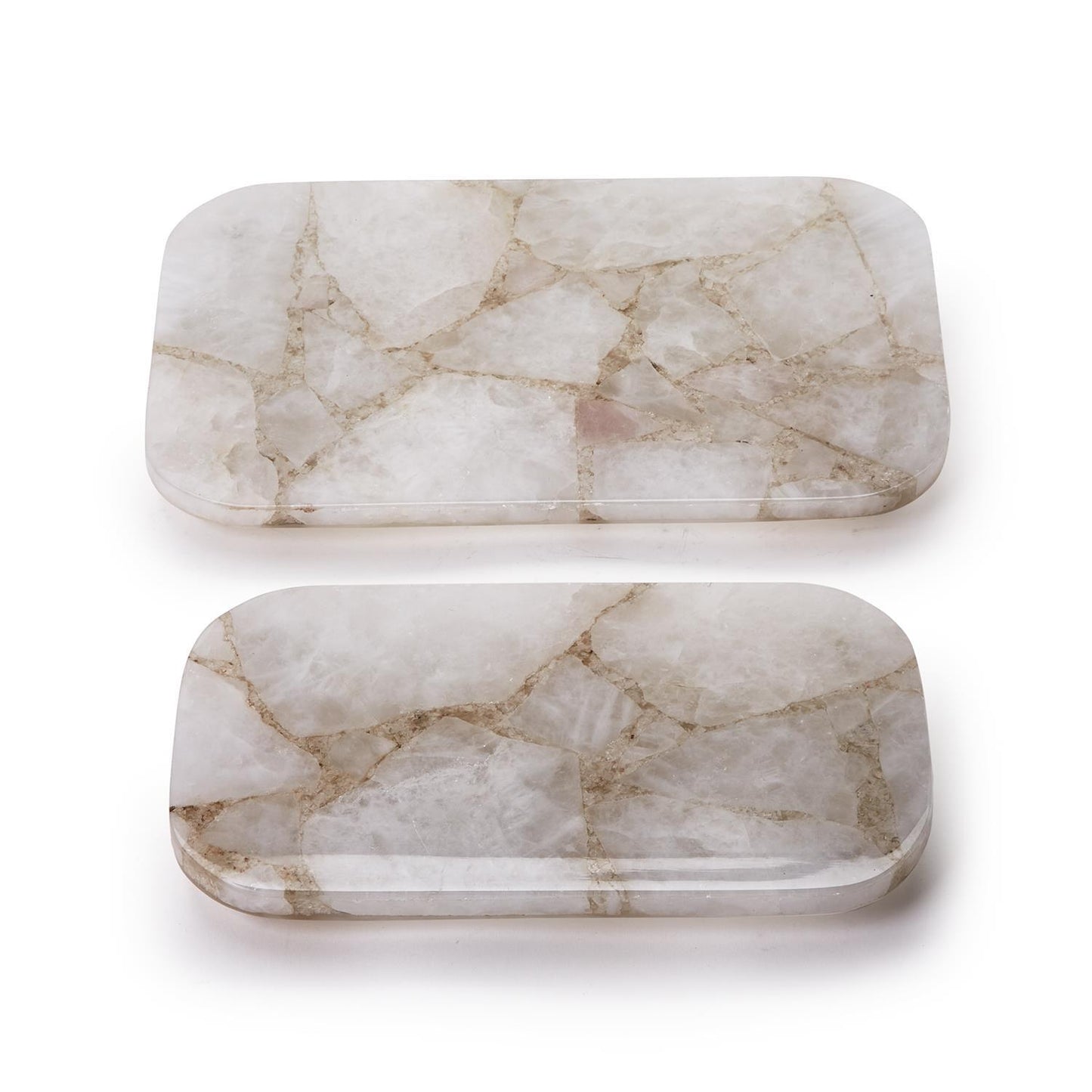White Quartz Round Edge Tray