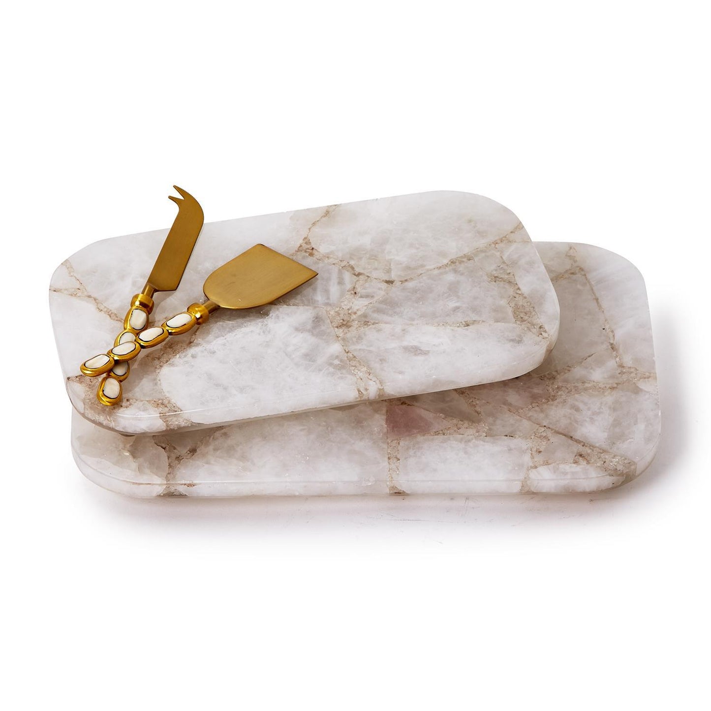 White Quartz Round Edge Tray