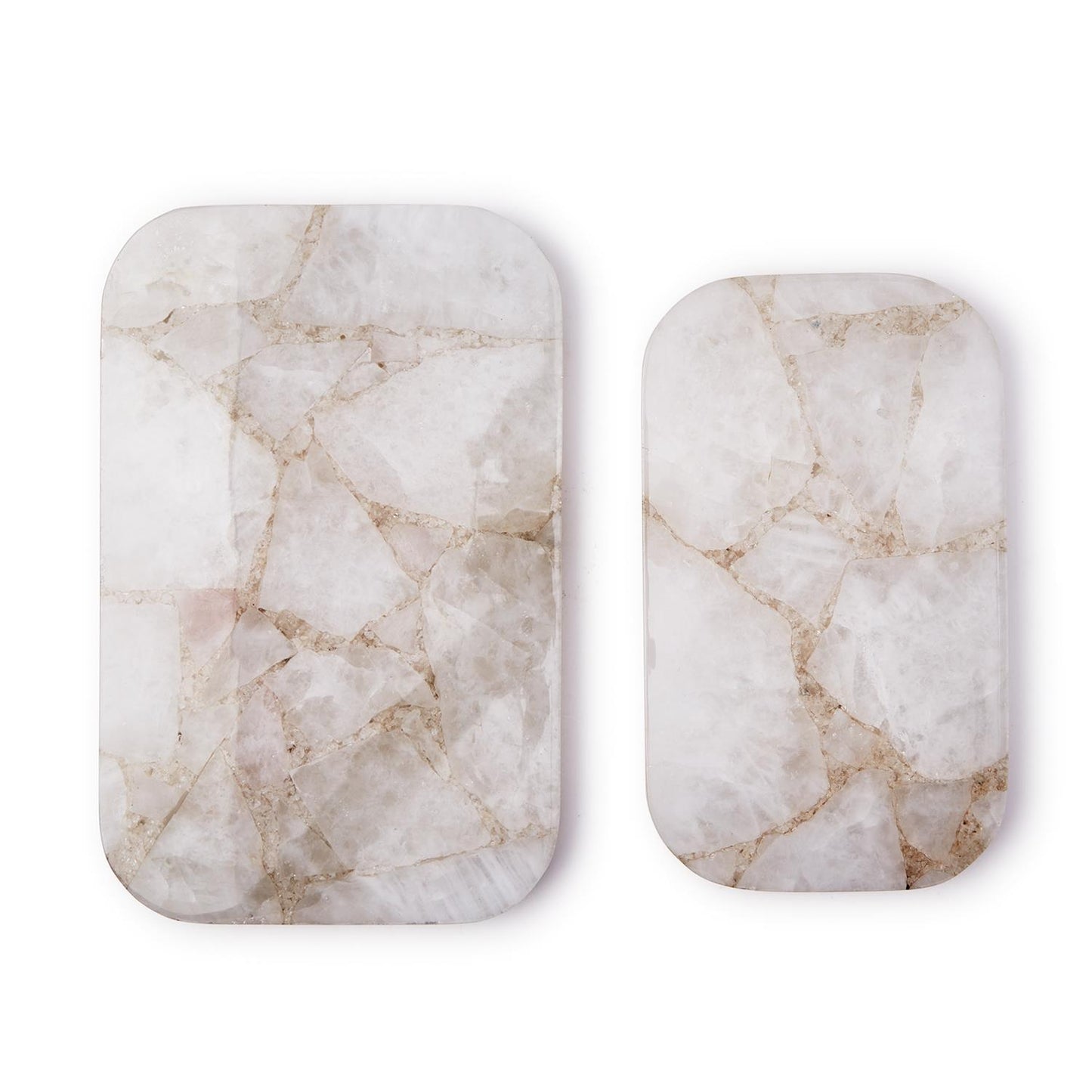 White Quartz Round Edge Tray