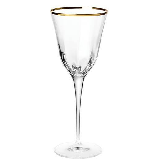 Optical Gold Wine Glass