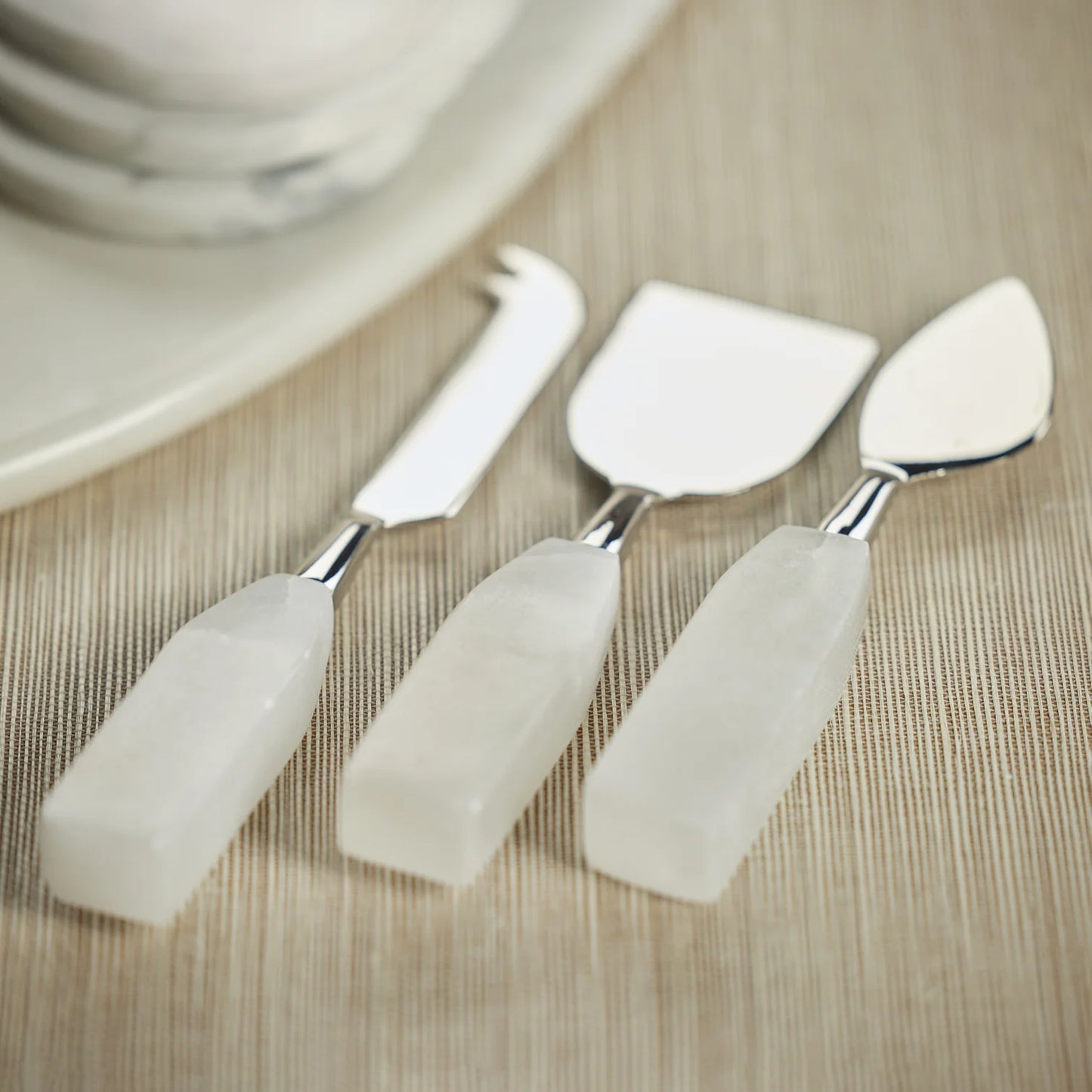 Alabaster Cheese Knife Set