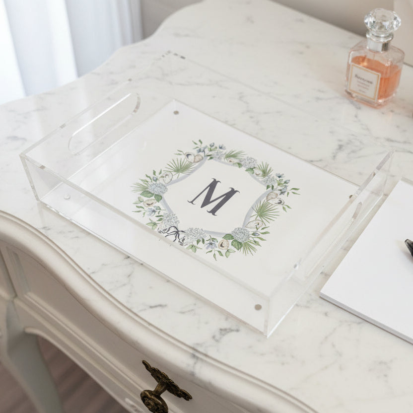 Lowcountry Crest Acrylic Tray
