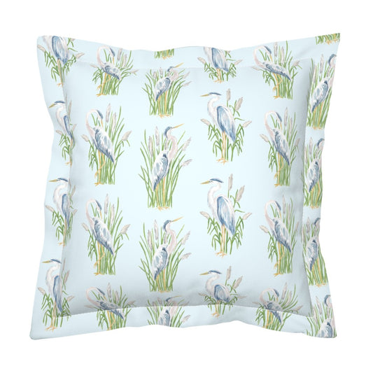 Blue Heron Pillow Cover