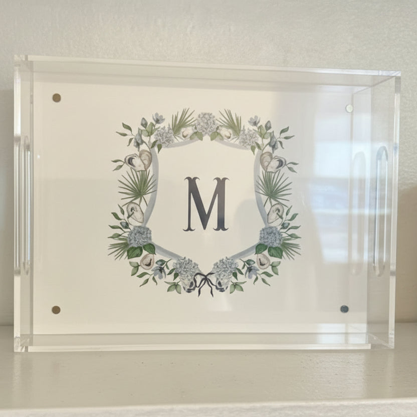 Lowcountry Crest Acrylic Tray