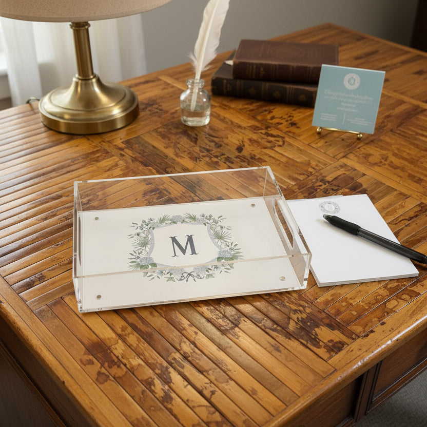 Lowcountry Crest Acrylic Tray