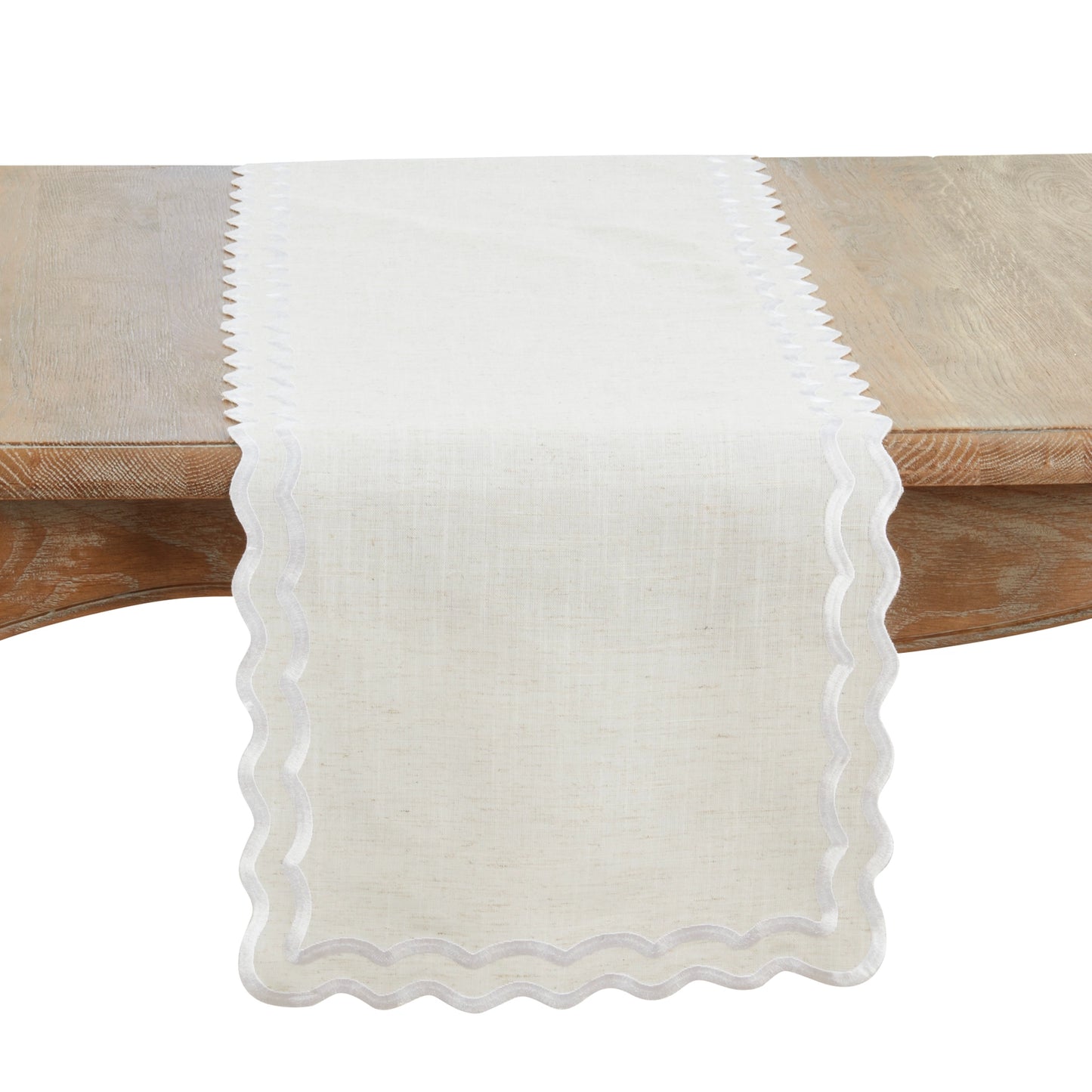 Scalloped Dbl Border Table Runner