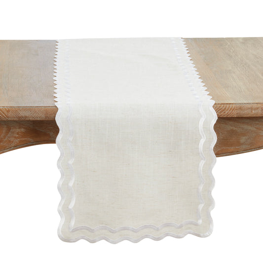 Scalloped Dbl Border Table Runner