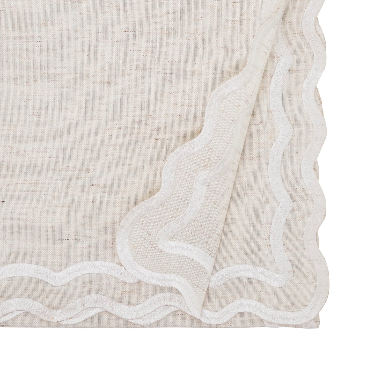 Scalloped Dbl Border Table Runner