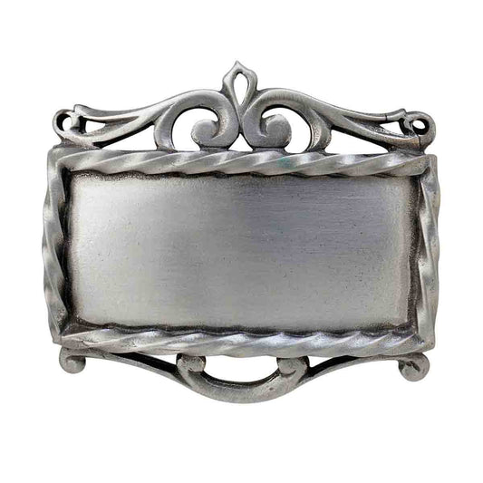 Pewter Decanter Label