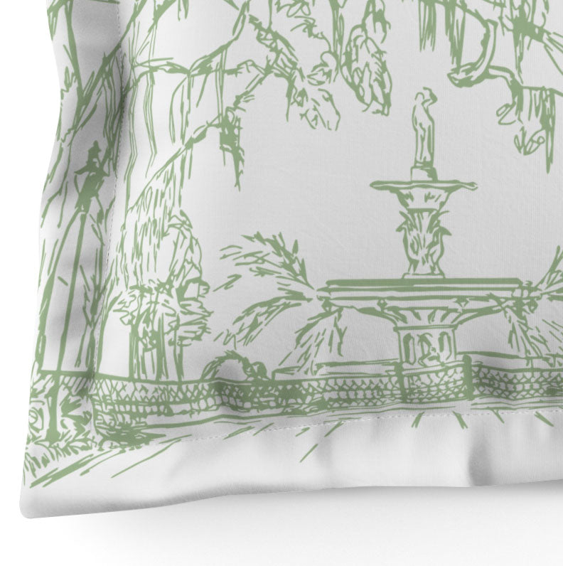 Forsyth Fountain Pillow Cover