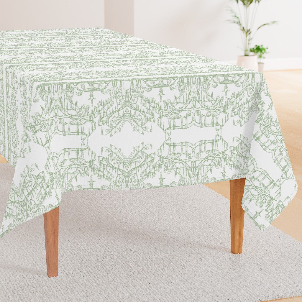 Forsyth Fountain Toile Tablecloth
