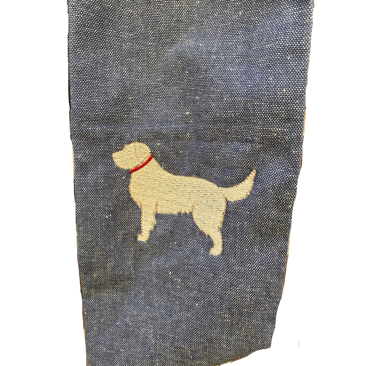 Golden Retriever Chambray Wreath Sash